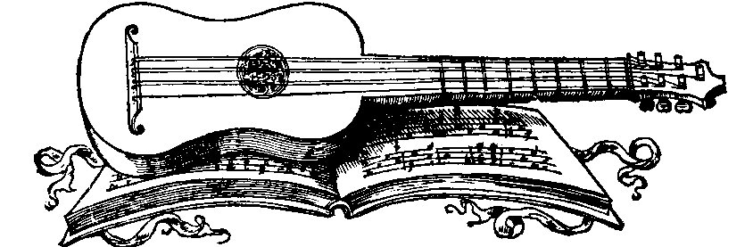 Drawing of a Renaissance Guitar